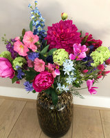 Roze kunstbloemen Veldboeket - 'Pink Summer XL'